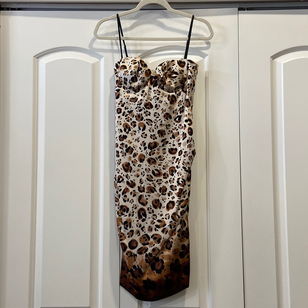 Nicole Miller animal print dress